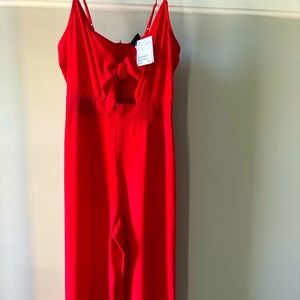 H&M Red Jumpsuit NWT 4